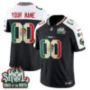Minnesota Vikings Mexico Edition Vapor Custom Jersey - All Stitched - Alternate
