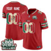 Minnesota Vikings Mexico Edition Vapor Custom Jersey - All Stitched - Red