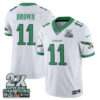 Philadelphia Eagles A.J. Brown 2X Champions Patch Vapor Jersey - All Stitched - White
