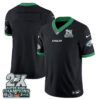 Philadelphia Eagles Team 2X Champions Patch Vapor Jersey - All Stitched - Black
