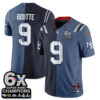 New England Patriots Kayshon Boutte Rivalries Split Edition Vapor Jersey - All Stitched - Blue Navy