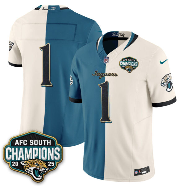 Jacksonville Jaguars Team 2026 Rivalries Split Vapor Jersey - All Stitched - Rivalries Teal