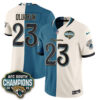 Jacksonville Jaguars Foyesade Oluokun 2026 Rivalries Split Vapor Jersey - All Stitched - Rivalries Teal