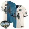 Jacksonville Jaguars Travon Walker 2026 Rivalries Split Vapor Jersey - All Stitched - Rivalries Teal