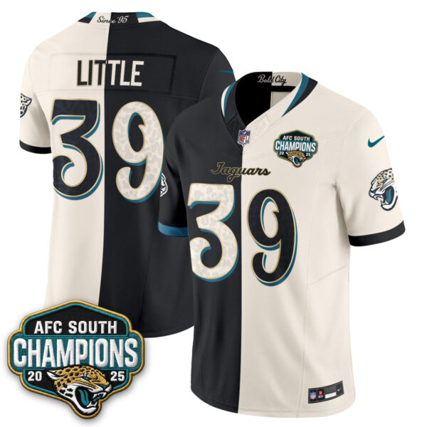 Jacksonville Jaguars Cam Little 2026 Rivalries Split Vapor Jersey - All Stitched - Rivalries Black