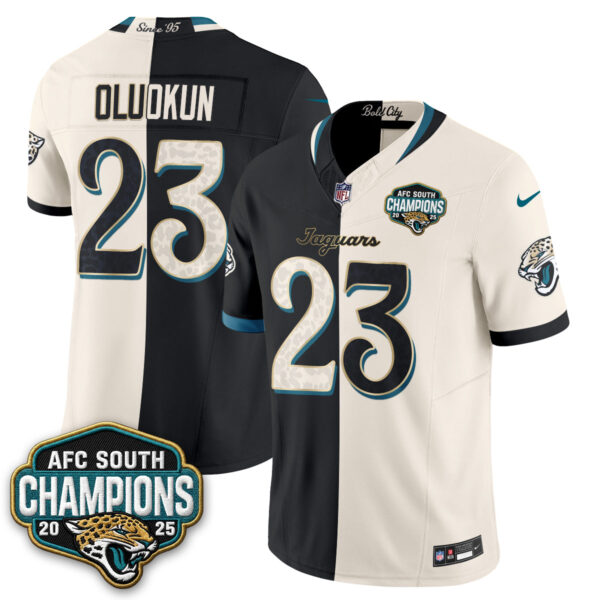 Jacksonville Jaguars Foyesade Oluokun 2026 Rivalries Split Vapor Jersey - All Stitched - Rivalries Black