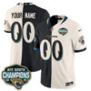 Jacksonville Jaguars 2026 Rivalries Split Vapor Custom Jersey - All Stitched - Rivalries Black