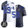 Indianapolis Colts Jim Irsay 2026 Rivalries Split Vapor Jersey - All Stitched - White Anthracite