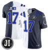 Indianapolis Colts Daniel Jones 2026 Rivalries Split Vapor Jersey - All Stitched - White Anthracite