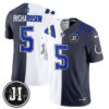 Indianapolis Colts Anthony Richardson 2026 Rivalries Split Vapor Jersey - All Stitched - White Anthracite