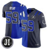 Indianapolis Colts Jim Irsay 2026 Rivalries Split Vapor Jersey - All Stitched - Royal Anthracite
