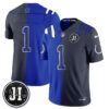 Indianapolis Colts Team 2026 Rivalries Split Vapor Jersey - All Stitched - Royal Anthracite
