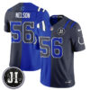 Indianapolis Colts Quenton Nelson 2026 Rivalries Split Vapor Jersey - All Stitched - Royal Anthracite