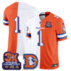 Denver Broncos Team Throwback Split Edition Vapor Jersey - All Stitched - White Orange