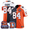 Denver Broncos Shannon Sharpe Throwback Split Edition Vapor Jersey - All Stitched - Alternate Split