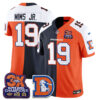 Denver Broncos Marvin Mims Jr. Throwback Split Edition Vapor Jersey - All Stitched - Alternate Split