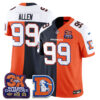 Denver Broncos Zach Allen Throwback Split Edition Vapor Jersey - All Stitched - Alternate Split