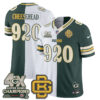 Green Bay Packers Cheesehead Rivalries Split Edition Vapor Jersey - All Stitched - Green White