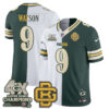 Green Bay Packers Christian Watson Rivalries Split Edition Vapor Jersey - All Stitched - Green White