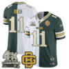 Green Bay Packers Jayden Reed Rivalries Split Edition Vapor Jersey - All Stitched - Green White