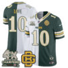 Green Bay Packers Jordan Love Rivalries Split Edition Vapor Jersey - All Stitched - Green White