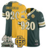 Green Bay Packers Cheesehead Rivalries Split Edition Vapor Jersey - All Stitched - Yellow Green