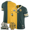 Green Bay Packers Team Rivalries Split Edition Vapor Jersey - All Stitched - Yellow Green
