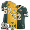 Green Bay Packers Rashan Gary Rivalries Split Edition Vapor Jersey - All Stitched - Yellow Green
