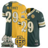 Green Bay Packers Xavier McKinney Rivalries Split Edition Vapor Jersey - All Stitched - Yellow Green