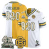 Green Bay Packers Cheesehead Rivalries Split Edition Vapor Jersey - All Stitched - Yellow White