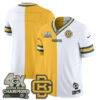 Green Bay Packers Team Rivalries Split Edition Vapor Jersey - All Stitched - Yellow White