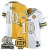 Green Bay Packers Jordan Love Rivalries Split Edition Vapor Jersey - All Stitched - Yellow White