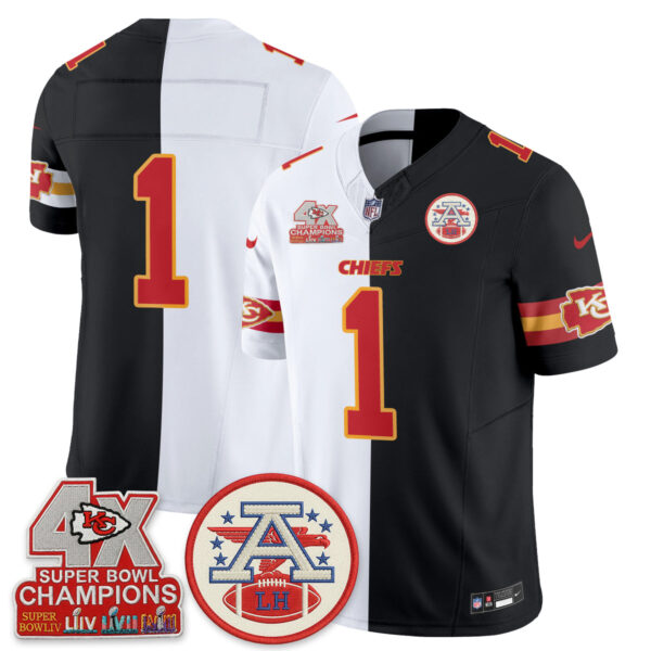 Kansas City Chiefs Team 2026 Split Limited Edition - All Stitched - Black White