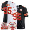 Kansas City Chiefs Chris Jones 2026 Split Limited Edition - All Stitched - Black White