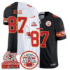 Kansas City Chiefs Travis Kelce 2026 Split Limited Edition - All Stitched - Black White