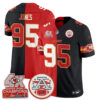 Kansas City Chiefs Chris Jones 2026 Split Limited Edition - All Stitched - Red Black