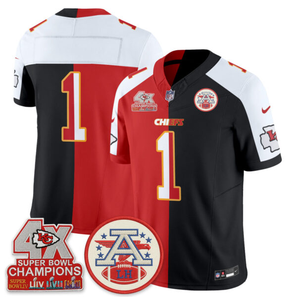 Kansas City Chiefs Team 2026 Split Limited Edition - All Stitched - Black Red