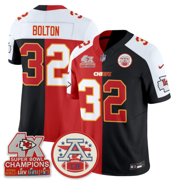 Kansas City Chiefs Nick Bolton 2026 Split Limited Edition - All Stitched - Black Red