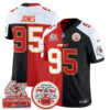 Kansas City Chiefs Chris Jones 2026 Split Limited Edition - All Stitched - Black Red