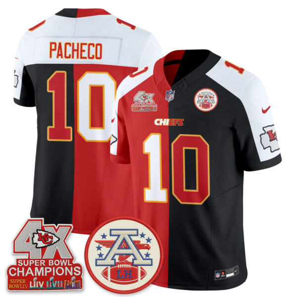 Kansas City Chiefs Isiah Pacheco 2026 Split Limited Edition - All Stitched - Black Red