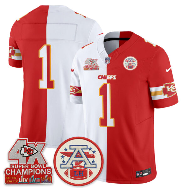 Kansas City Chiefs Team 2026 Split Limited Edition - All Stitched - White Red