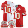 Kansas City Chiefs Isiah Pacheco 2026 Split Limited Edition - All Stitched - White Red