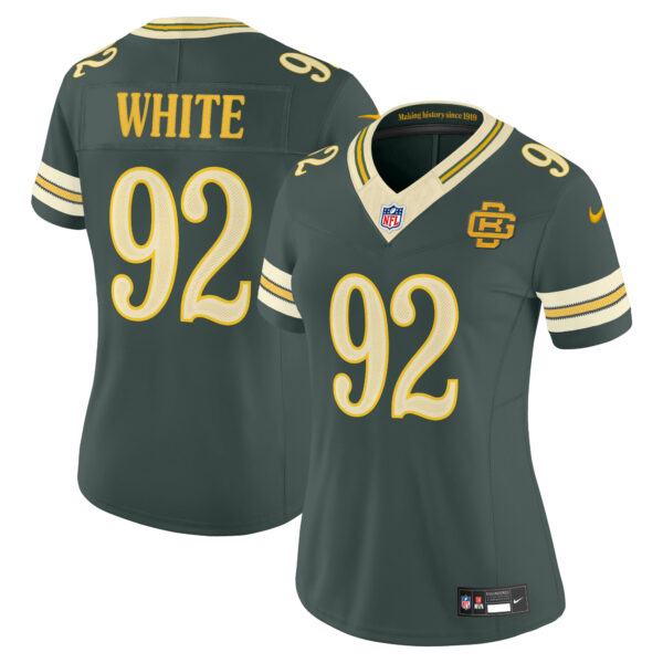 Women's Green Bay Packers Reggie White 2026 "Rivalries" Vapor Limited Jersey - All Stitched