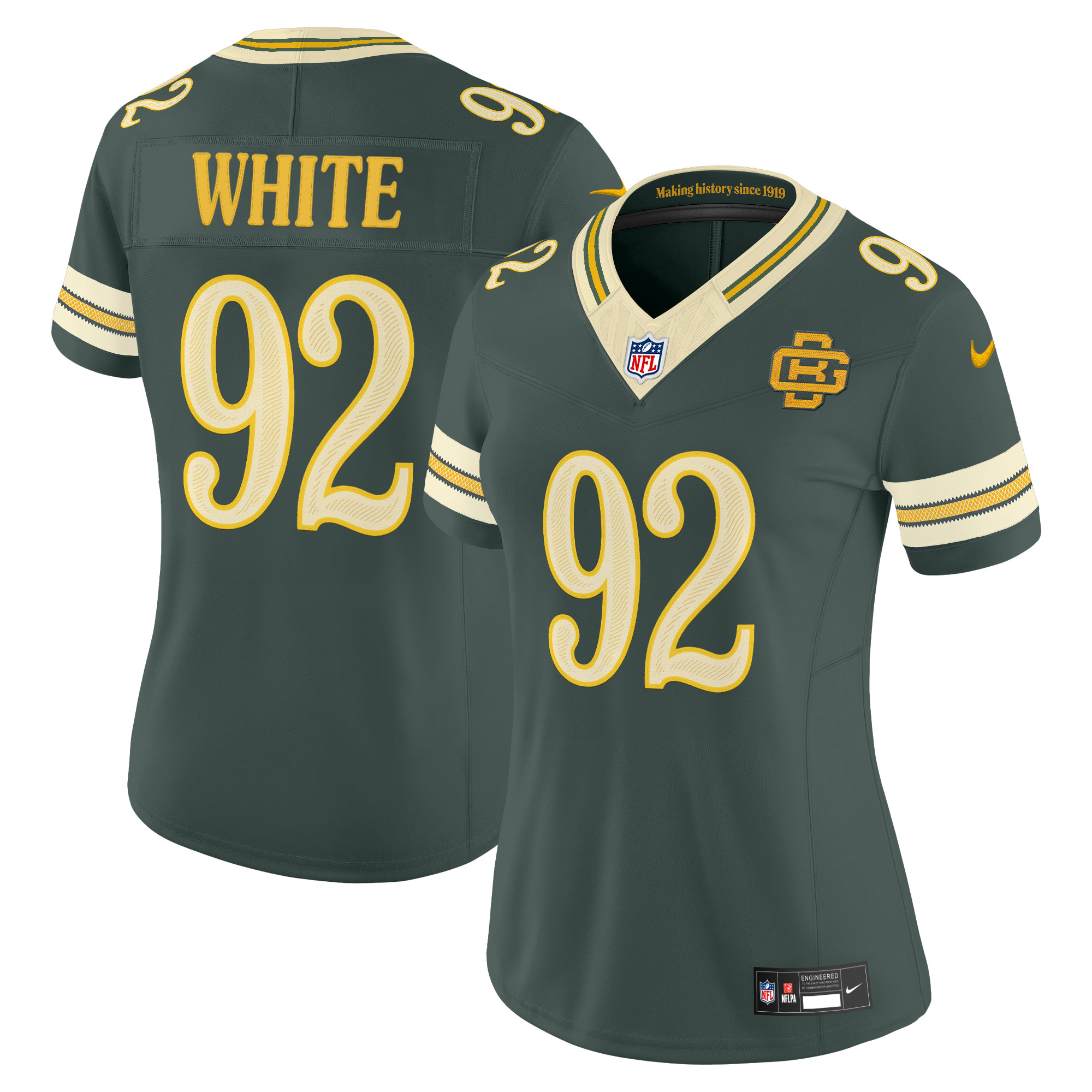 Women's Green Bay Packers Reggie White 2026 "Rivalries" Vapor Limited Jersey - All Stitched