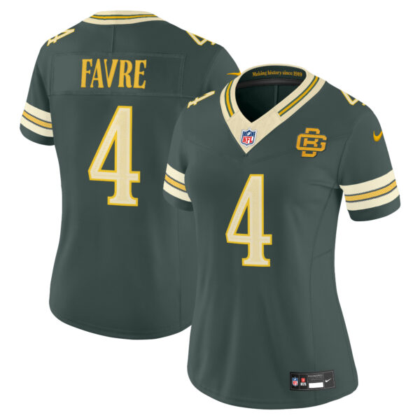 Women's Green Bay Packers Brett Favre 2026 "Rivalries" Vapor Limited Jersey - All Stitched
