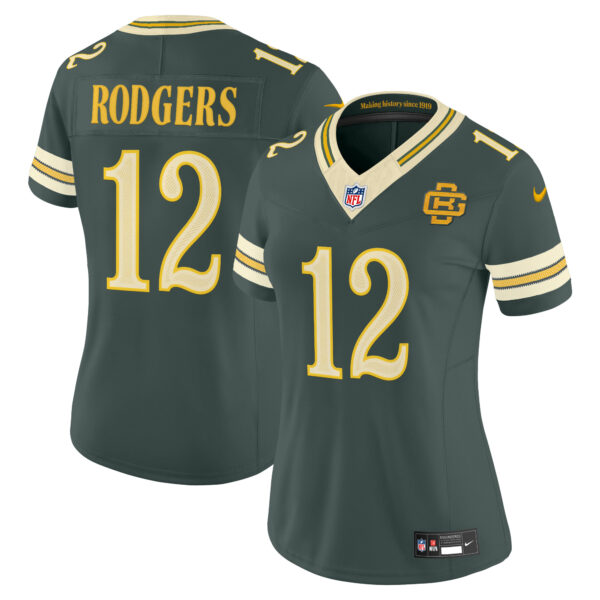 Women's Green Bay Packers Aaron Rodgers 2026 "Rivalries" Vapor Limited Jersey - All Stitched