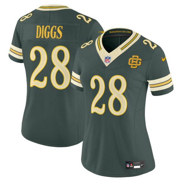 Women's Green Bay Packers Trevon Diggs 2026 "Rivalries" Vapor Limited Jersey - All Stitched