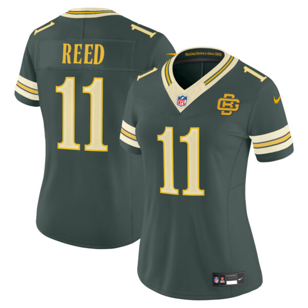 Women's Green Bay Packers Jayden Reed 2026 "Rivalries" Vapor Limited Jersey - All Stitched