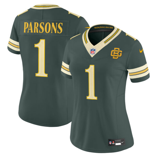 Women's Green Bay Packers Micah Parsons 2026 "Rivalries" Vapor Limited Jersey - All Stitched