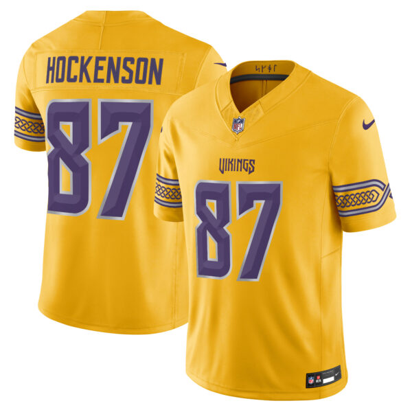Minnesota Vikings T.J. Hockenson 2026 "Rivalries" Vapor Limited Jersey - All Stitched - Gold
